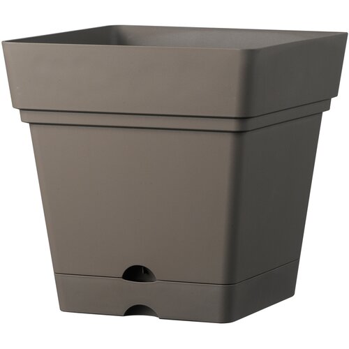 DEROMA Plastična saksija Quadro samba 38cm siva Cene