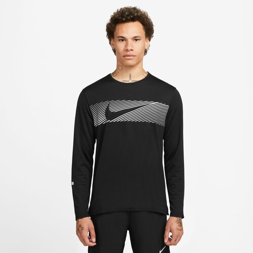 Nike M NK DF UV MILER TOP LS FLASH, muška majica dug rukav za trčanje, crna FB8552 Slike