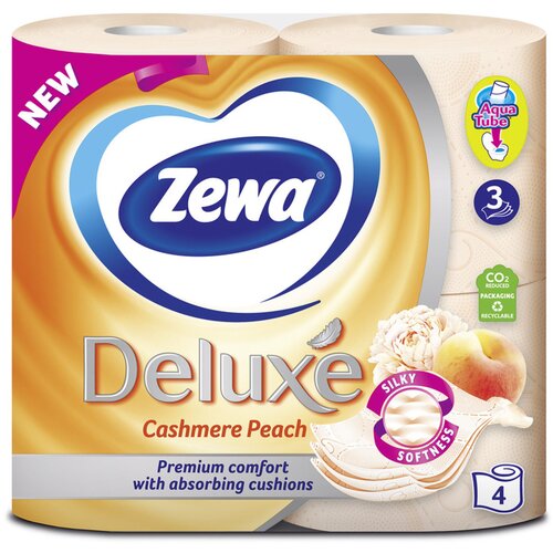 Zewa toalet papir trosl. deluxe peach 4/1 Slike