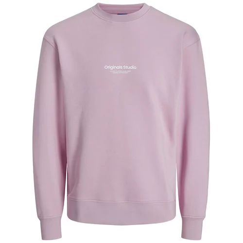 Jack & Jones Sweater majica 'VESTERBRO' prljavo roza / bijela