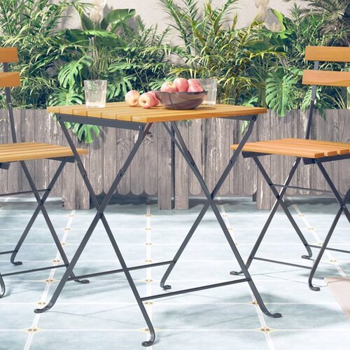 Bistro stol 55 x 54 x 71 cm od masivnog bagremovog drva Cijene