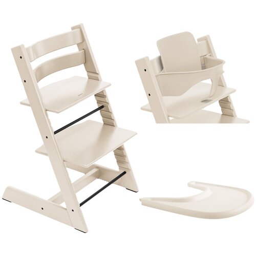 Stokke otro&scaron;ki stolček tripp trapp&reg; 3v1 bundle vanilla white + pladenj vanilla white Cene