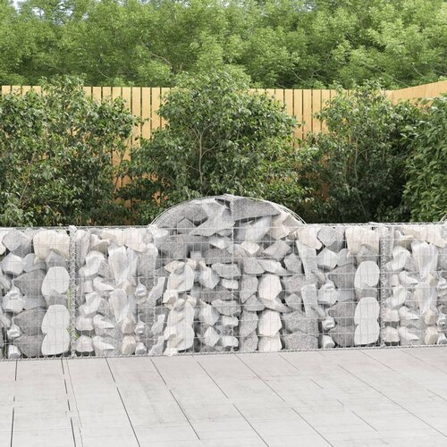  Obokane gabion košare 5 kosov 200x30x80/100 cm cinkano železo Cene