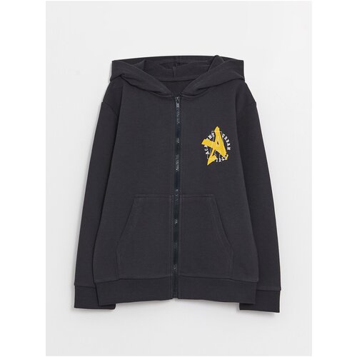 LC Waikiki Boys&amp;#039; Hoodie with Printed Long Sleeves Zippered Sweatshirt Slike