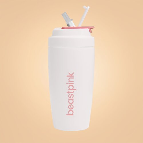 BeastPink termo fla&amp;scaron;a white 500 ml Slike