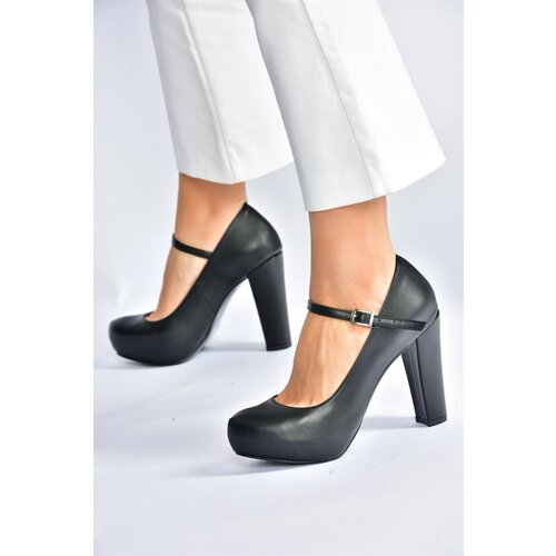 Fox Shoes women's evening dress shoes with platform heels, black Slike