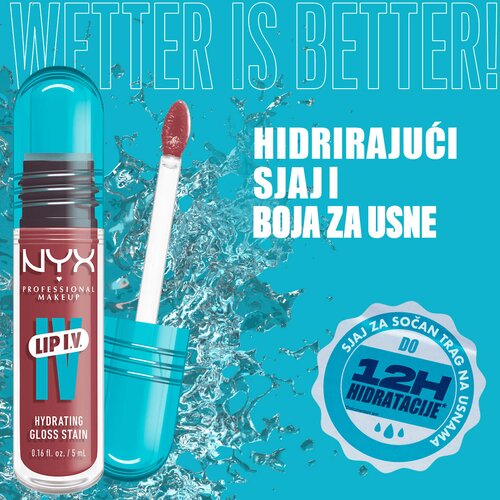 NYX Professional Makeup Lip IV dolgoobstojni sijaj za ustnice z vlažilnim učinkom odtenek Petal Pourin' 5 ml Cene