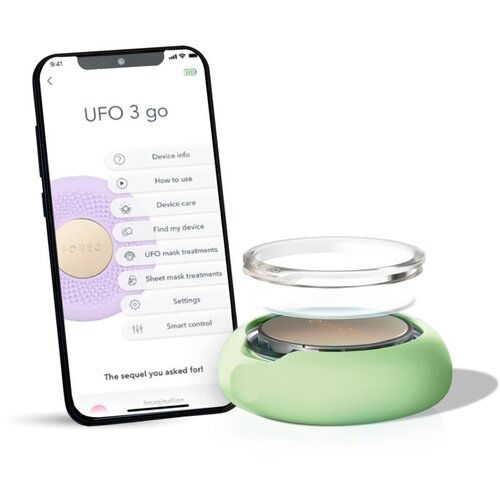 Foreo UFO&amp;trade; 3 Go sonična naprava za pospe&amp;scaron;itev učinkov maske za obraz Pistachio 1 kos Slike