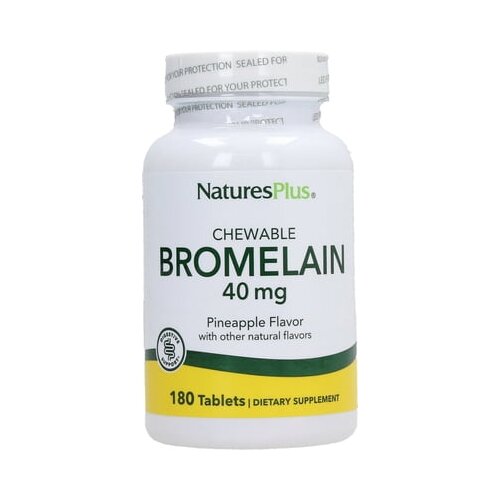 Nature&amp;#039;s Plus Chewable Bromelain 40 mg - 180 žvak. tabl. Slike