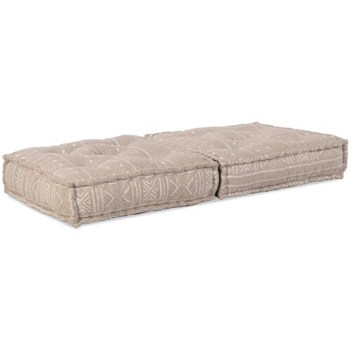  Modularni Pouf Svijetlo Smeđi 70x70x36 Tkanina Cijene