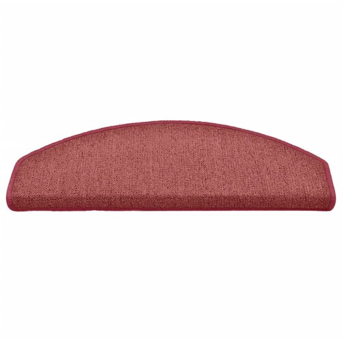  Prostirke za stepenice 15 kom 65x24x4 cm Bordo poluokrugle velike Slike
