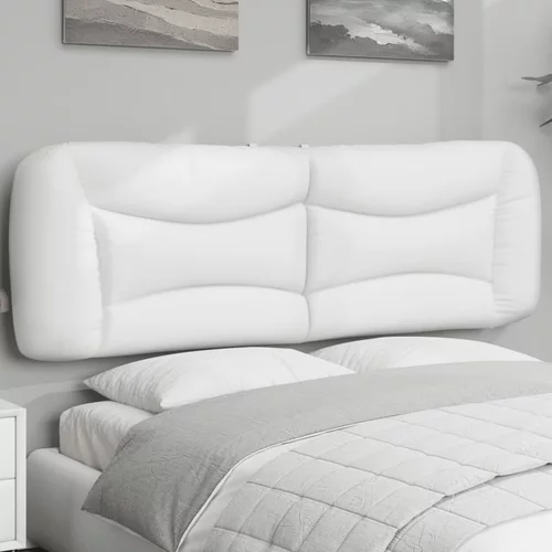 Jastuk za uzglavlje bijeli 160 cm od umjetne kože