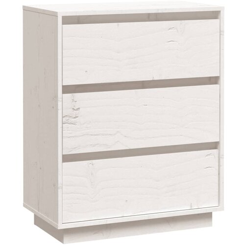 Maison Chic Komoda - Predalnik bela 60x34x75 cm trdna borovina, (21716351) Slike