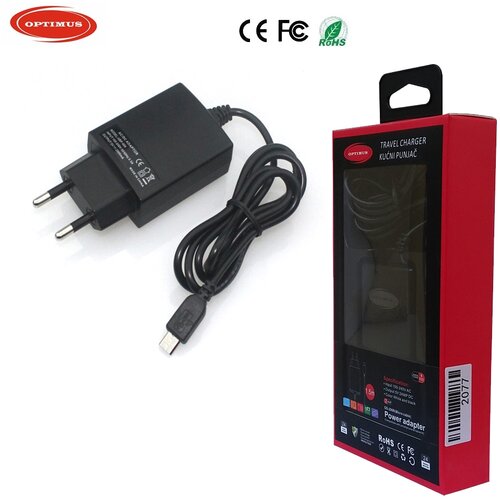 Optimus 10W punjač za tablete i mobitele (5V/2A, Micro USB, crni) Cijene