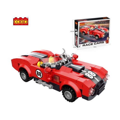 Cogo trkački auto crveni broj delova: 173 ( 93731 ) Cene