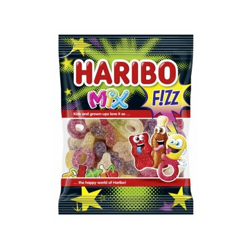 Haribo bombone gumene mix fizz 100G Cene