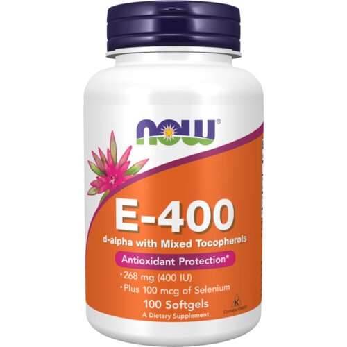Now Foods vitamin e 400 iu – podrška koži, srcu i imunitetu Cene