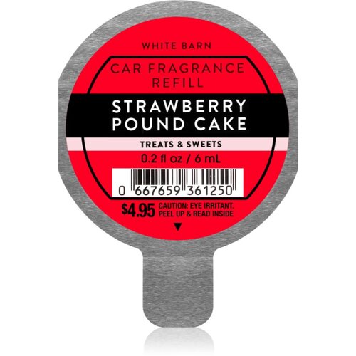 Bath & Body Works Strawberry Pound Cake dišava za avto nadomestno polnilo 6 ml Cene