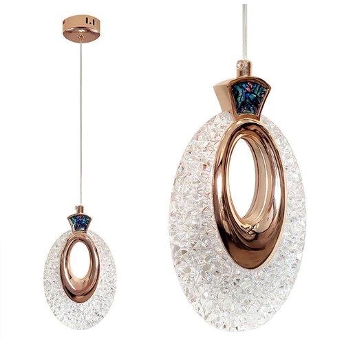 Toolight Viseća Kristalna Lampa LHJ109-1CP LIGHT ROSE GOLD Slike