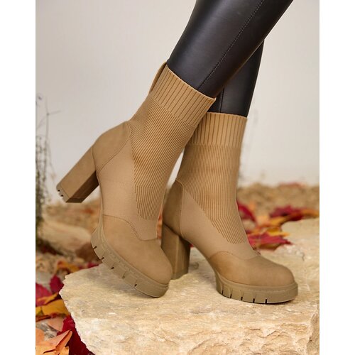 Resti Women's camel-colored Flexi Booties Cene