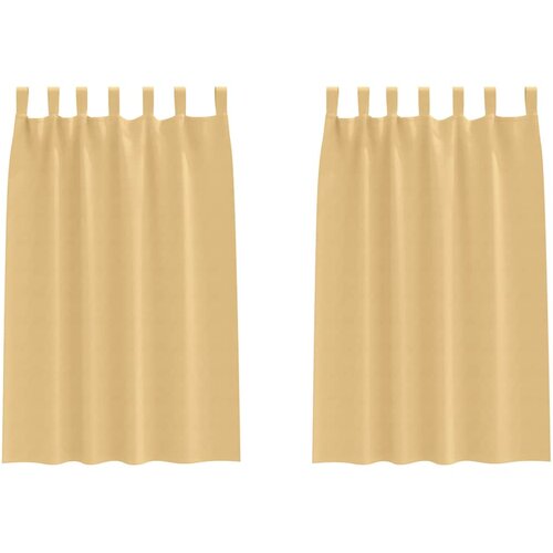  Zavjese za blackout s prstenovima 2 kom. Bež 175 x 140 cm Slike