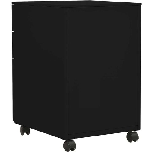  Premična omara za dokumente črna 39x45x60 cm jeklo, (20705437) Slike