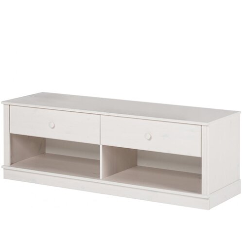 St&amp;oslash;raa Bijela TV komoda od masivnog bora 137x47 cm Anita &amp;ndash; Slike