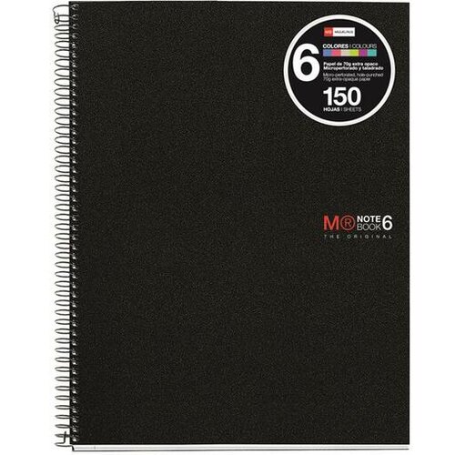 MiquelRius zvezek A4, črtast, 150-listni, 70g basic MR2830 črn Cene
