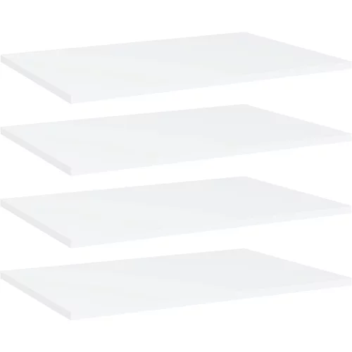 vidaXL Dodatne police za omaro 4 kosi bele 60x40x1,5 cm iverna plošča