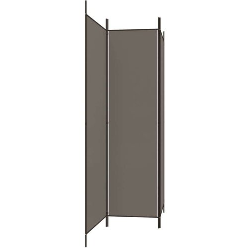  pregrada s 3 panela antracit 150 x 220 cm od tkanine Slike