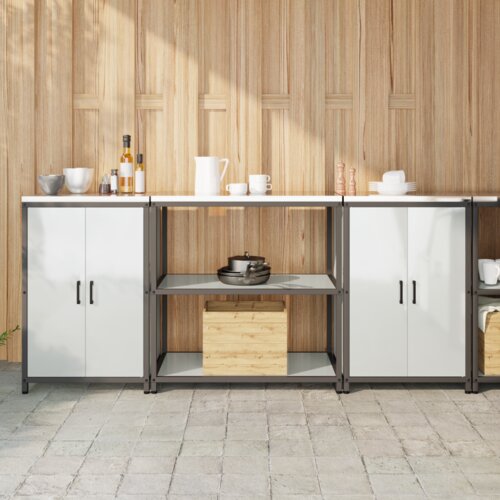  Kuhinjski set za pohranu 3 pcs Srebrna 210 x 50 x 92 cm Cijene
