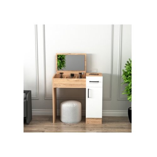 Hanah home inci - atlantic pine, white atlantic pinewhite make-up table Slike