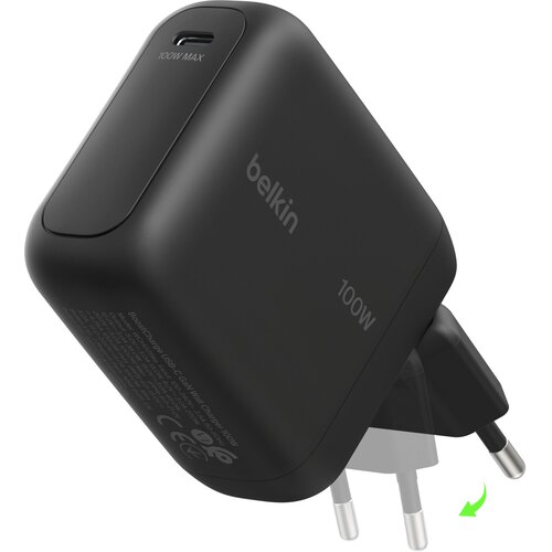 Belkin BOOSTCharge 100W USB-C GAN einkl.Stecker sw. WCH025kqBK Slike