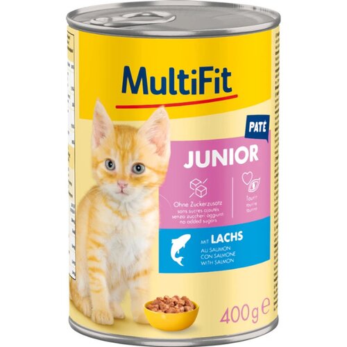 MultiFit Cat Junior pat&eacute; losos, konzerva 400 g Cijene