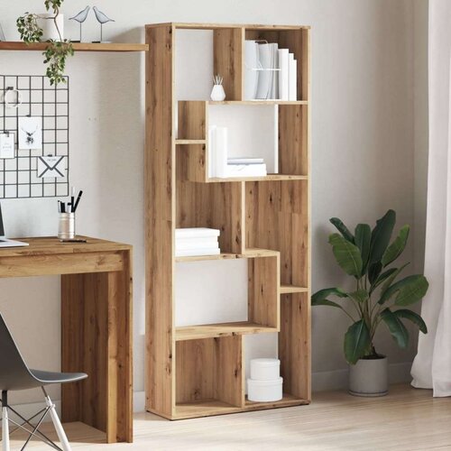VidaXL Regal za knjige boja hrasta 67 x 24 x 161 cm konstruirano drvo Slike