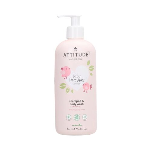 Attitude baby Leaves 2in1 Shampoo &amp;amp; Body Wash - Fragrance Free Slike