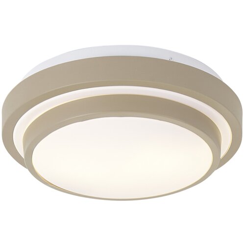 QAZQA Moderna stropna svetilka taupe z belo 34 cm IP44 - Walden Cene