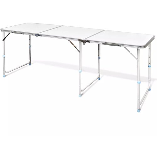 vidaXL Zložljiva aluminijasta miza za kamp. z nastavljivo višino 180 x 60 cm Cene
