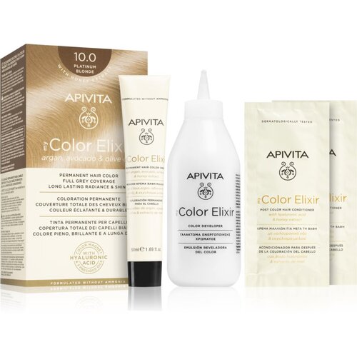 Apivita My Color Elixir barva za lase brez amoniaka odtenek 10.0 Platinum Blonde Cene