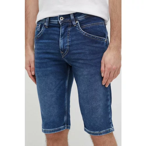 Pepe Jeans Jeans kratke hlače Track moške, mornarsko modra barva