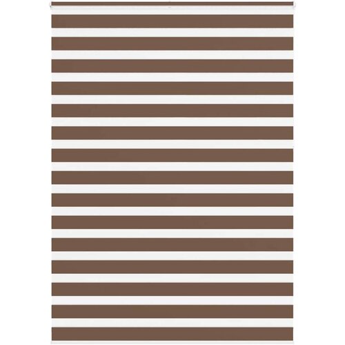 vidaXL Zebra zavjesa Smeđa 155x230 cm &Scaron;irina tkanine 150 9 cm Poliester - Smeđa 155 x 230 cm Cijene