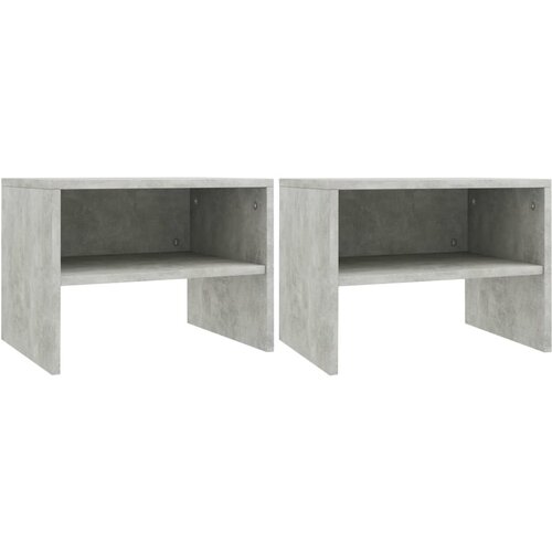 The Living Store Nočne omarice 2 kosa betonsko sive 40x30x30 cm iverna plo&amp;scaron;ča - Omarica Za Ob Posteljo, (21420706) Slike