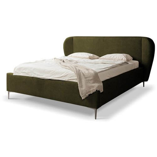 Makamii Tamno zeleni tapecirani bračni krevet s podnicom 180x200 cm Makana &amp;ndash; Slike