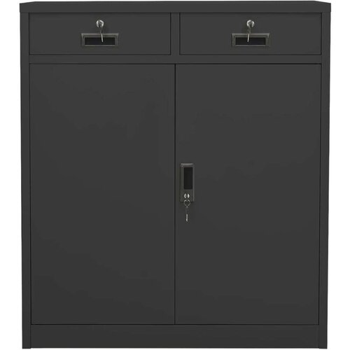 VidaXL Uredski ormarić antracit 90 x 40 x 102 cm čelični Slike