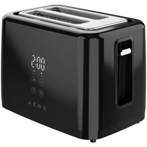 Aeno electric toaster, black, 220-240V, 50-60Hz, 780-930W, 2 slots, 3 modes, 7 browning levels ATS0002B Slike