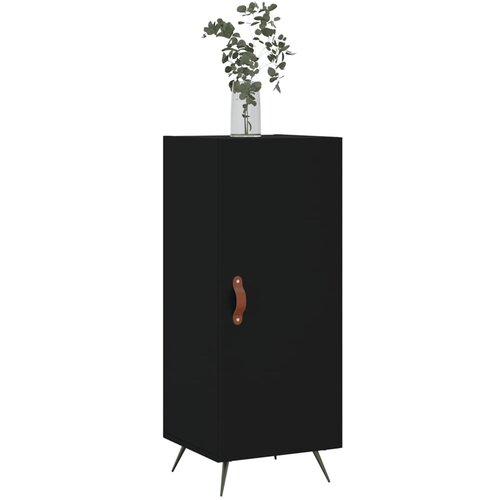  Komoda crna 34,5 x 34 x 90 cm od konstruiranog drva Slike