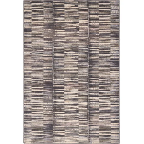 Agnella Sivi vuneni tepih 160x240 cm Grids –