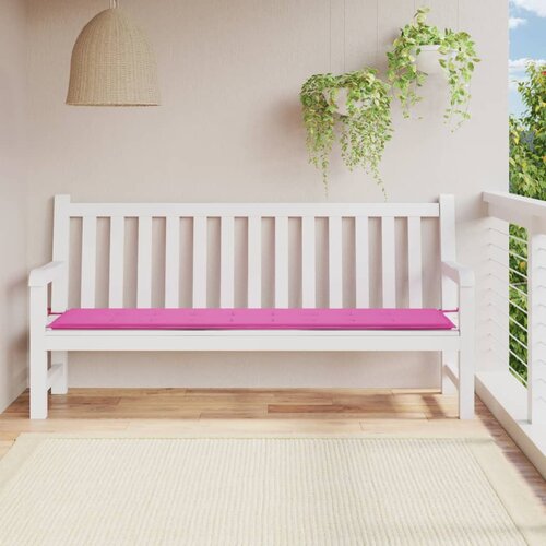 vidaXL Blazina za vrtno klop roza 200x50x3 cm tkanina Cene