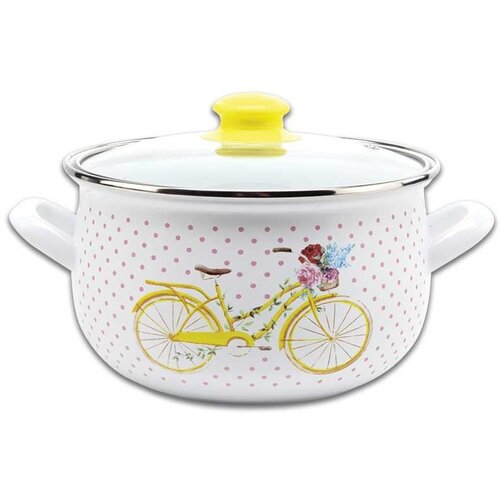 Interos emajlirana &amp;scaron;erpa sa poklopcem 22 cm 4.8L 63063A Slike