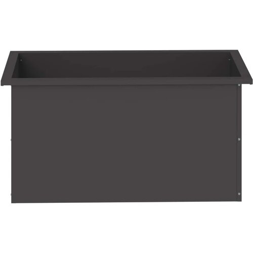  Vrtna posuda za sadnju s LED svjetlom 2 kom. Crna - Crna 40 x 80 x 40 cm 2 Slike